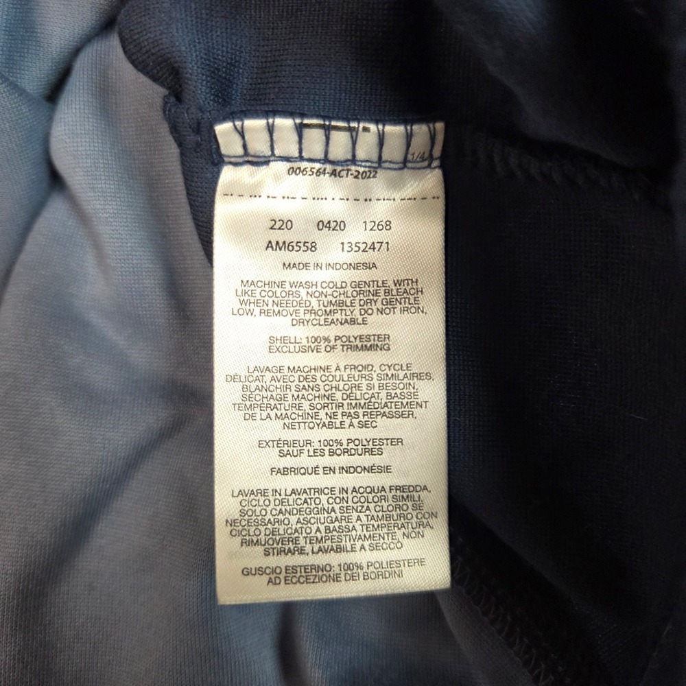 Columbia Fleece Quarter Zip Pullover AM6558 Mens L Blue Two Tone - Picture 7 of 8